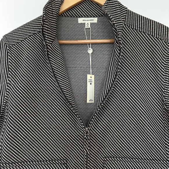 Max Studio Jackets & Blazers - Max Studio Knit Textured Zip Up Jacket